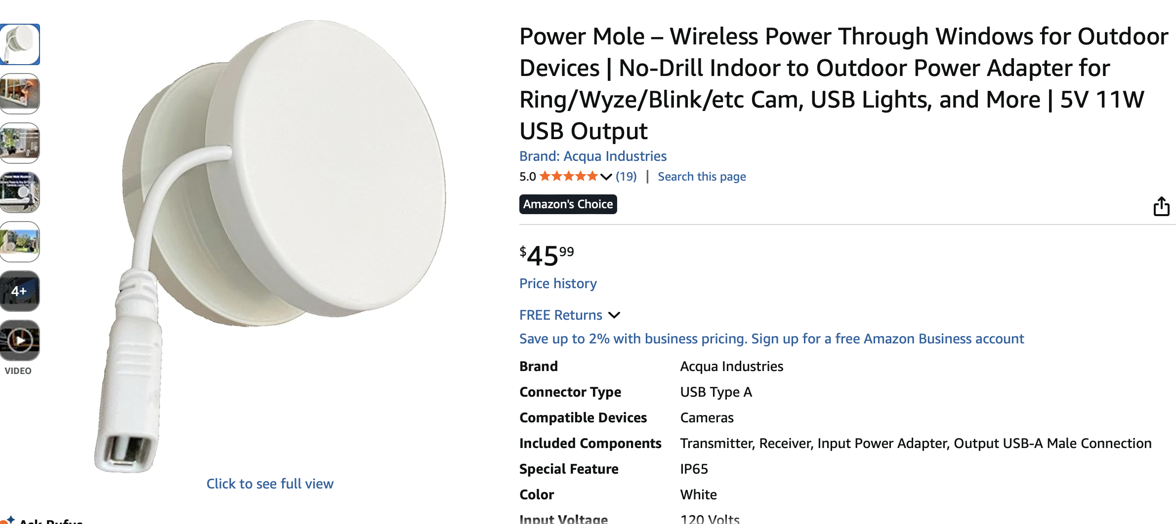 Power Mole Amazon's Choice badge
